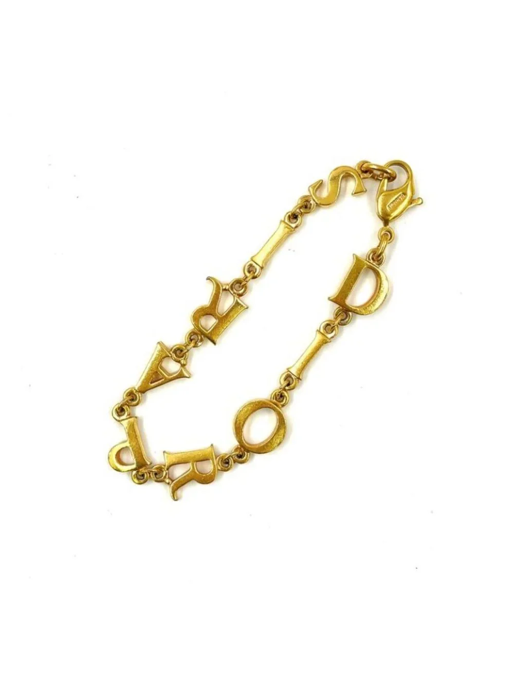 Dior Logo Gold Plated Bracelet Bangle - Picture 2 of 8